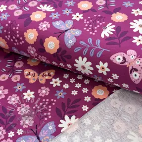 Dresówka Flowers Azriel fuchsia