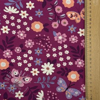 Dresówka Flowers Azriel fuchsia