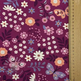 Dresówka Flowers Azriel fuchsia