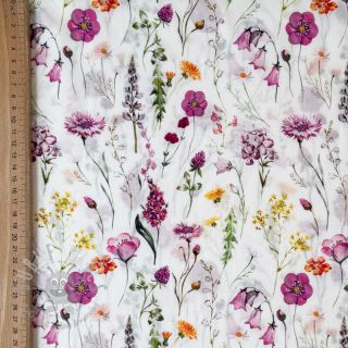 Bawełniana tkanina VOILE Emily flowers digital print