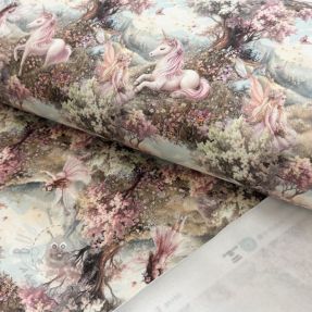 Dresówka drapana Fairy tales digital print