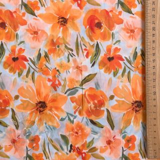 Bawełniana tkanina VOILE Sarah flowers digital print