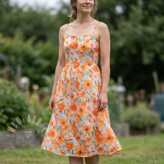 Bawełniana tkanina VOILE Sarah flowers digital print