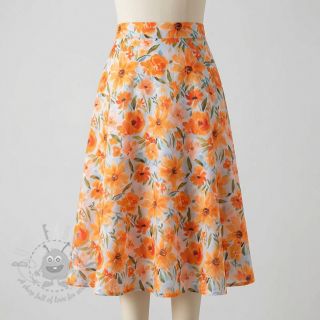 Bawełniana tkanina VOILE Sarah flowers digital print