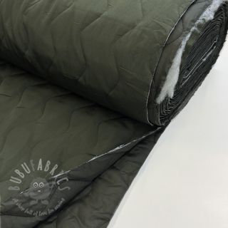 Pikowana tkanina ZIG ZAG army green