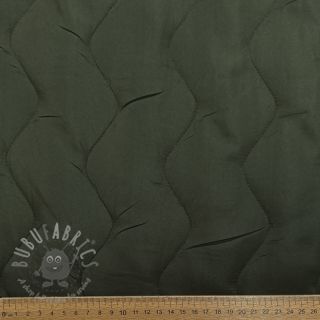 Pikowana tkanina ZIG ZAG army green