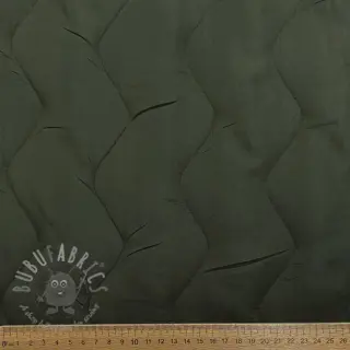 Pikowana tkanina ZIG ZAG army green