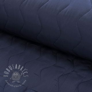 Pikowana tkanina ZIG ZAG navy