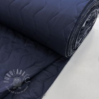 Pikowana tkanina ZIG ZAG navy