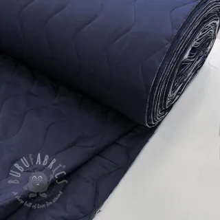 Pikowana tkanina ZIG ZAG navy