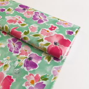 Wiskoza ECOVERO Flowers design B digital print