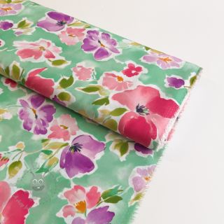 Wiskoza ECOVERO Flowers design B digital print