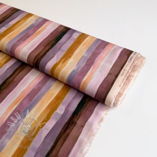 Wiskoza RADIANCE Stripes lavender digital print