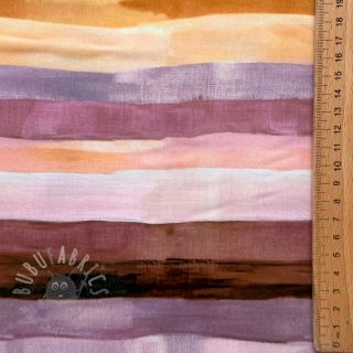 Wiskoza RADIANCE Stripes lavender digital print