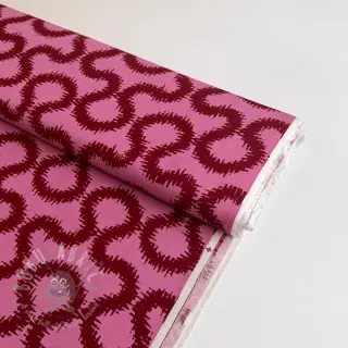 Wiskoza STRETCH Abstract pink