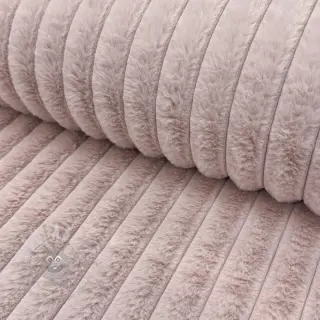 Sztuczne futro Stripes Luxe old rose