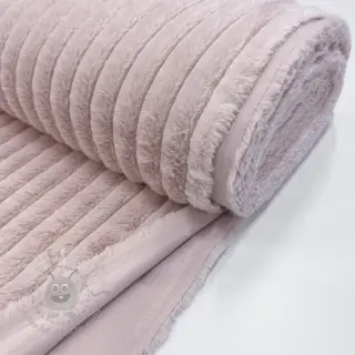 Sztuczne futro Stripes Luxe old rose