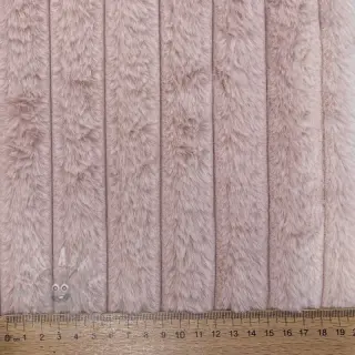 Sztuczne futro Stripes Luxe old rose