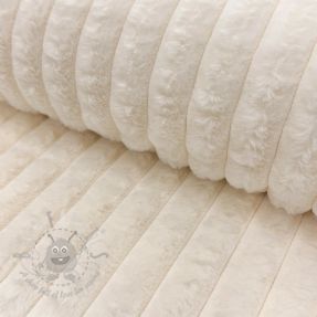 Sztuczne futro Stripes Luxe ecru