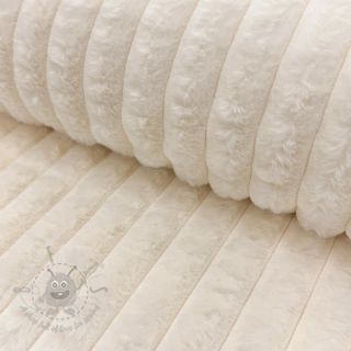 Sztuczne futro Stripes Luxe ecru