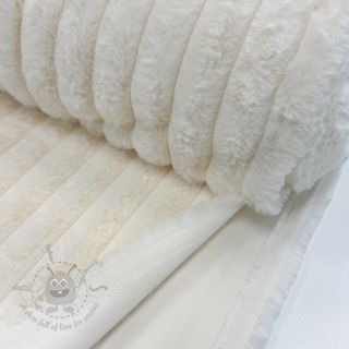 Sztuczne futro Stripes Luxe ecru