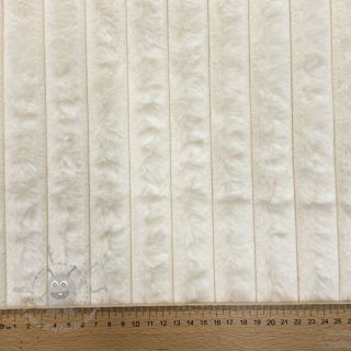 Sztuczne futro Stripes Luxe ecru