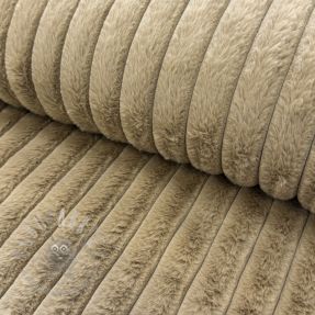 Sztuczne futro Stripes Luxe beige
