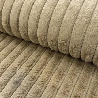 Sztuczne futro Stripes Luxe beige