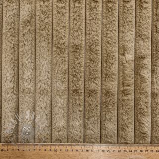 Sztuczne futro Stripes Luxe beige