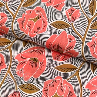 Bawełniana tkanina VOILE Timi flowers