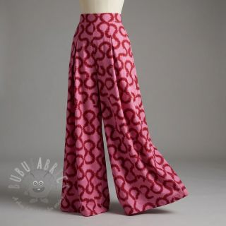 Wiskoza STRETCH Abstract pink