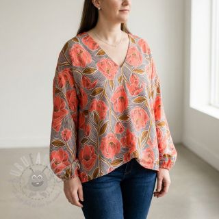 Bawełniana tkanina VOILE Timi flowers