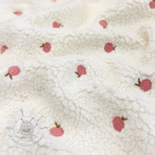 Tkanina płaszczowa TEDDY JACQUARD EMBROIDERY Patches