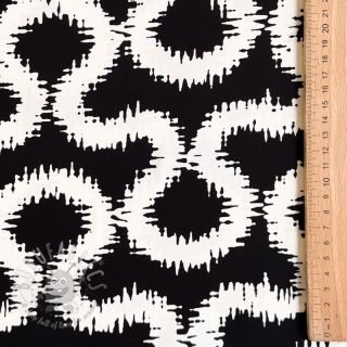 Wiskoza STRETCH Abstract black