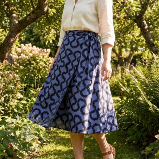 Wiskoza STRETCH Abstract blue