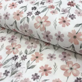 Muślin double gauze Flowers Jana digital print