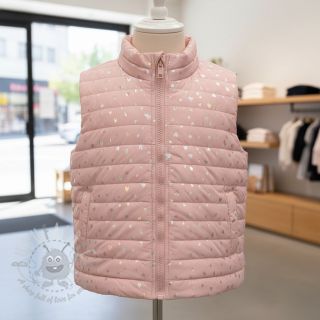 Pikowana tkanina FOIL Hearts