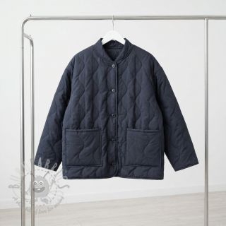 Pikowana tkanina ZIG ZAG black