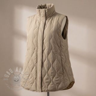 Pikowana tkanina ZIG ZAG beige