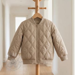 Pikowana tkanina ZIG ZAG beige