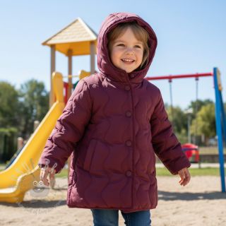 Pikowana tkanina ZIG ZAG aubergine