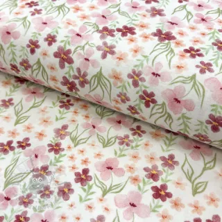 Muślin double gauze Flowers Sisi digital print