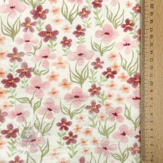 Muślin double gauze Flowers Sisi digital print