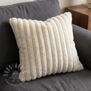 Sztuczne futro Stripes Luxe ecru