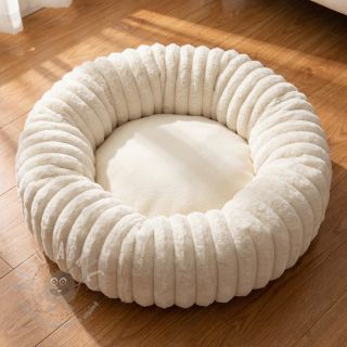 Sztuczne futro Stripes Luxe ecru