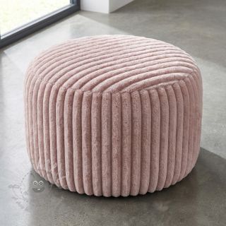 Sztuczne futro Stripes Luxe old rose