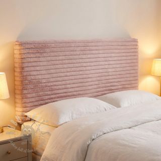 Sztuczne futro Stripes Luxe old rose