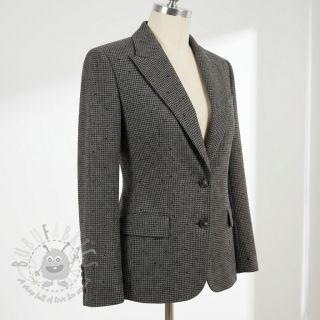 Tkanina na kostium damski PIED DE POULE BRUSHED Studs