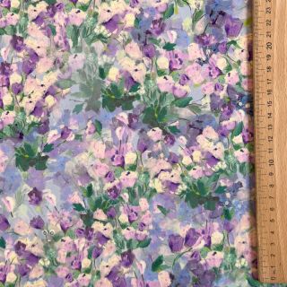 Wiskoza SATIN Flowers Jamie digital print