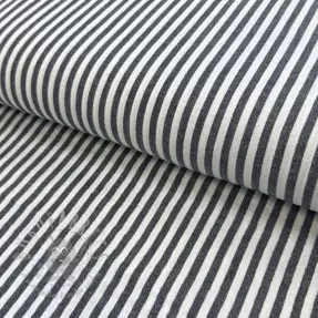 Muślin double gauze YARN DYED Summer stripe navy